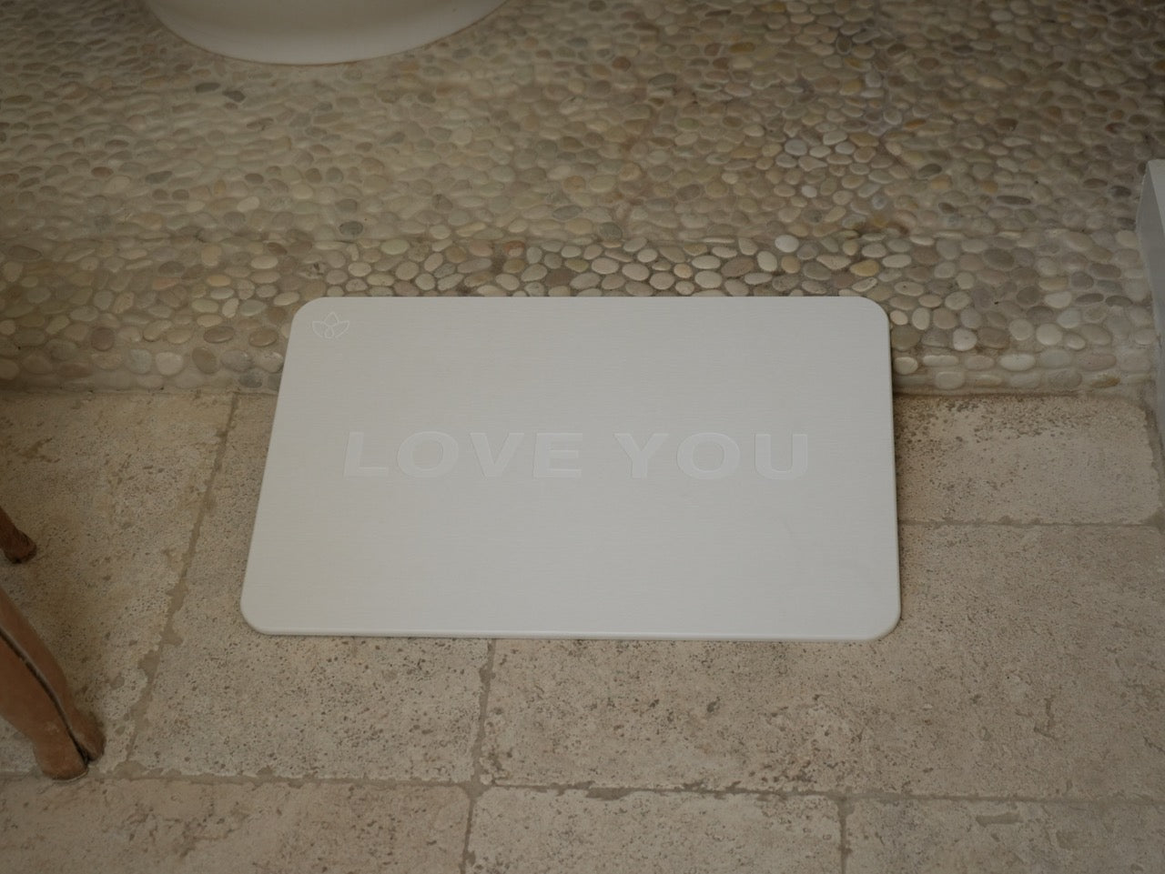 "LOVE YOU" Fast Drying Bath Mat