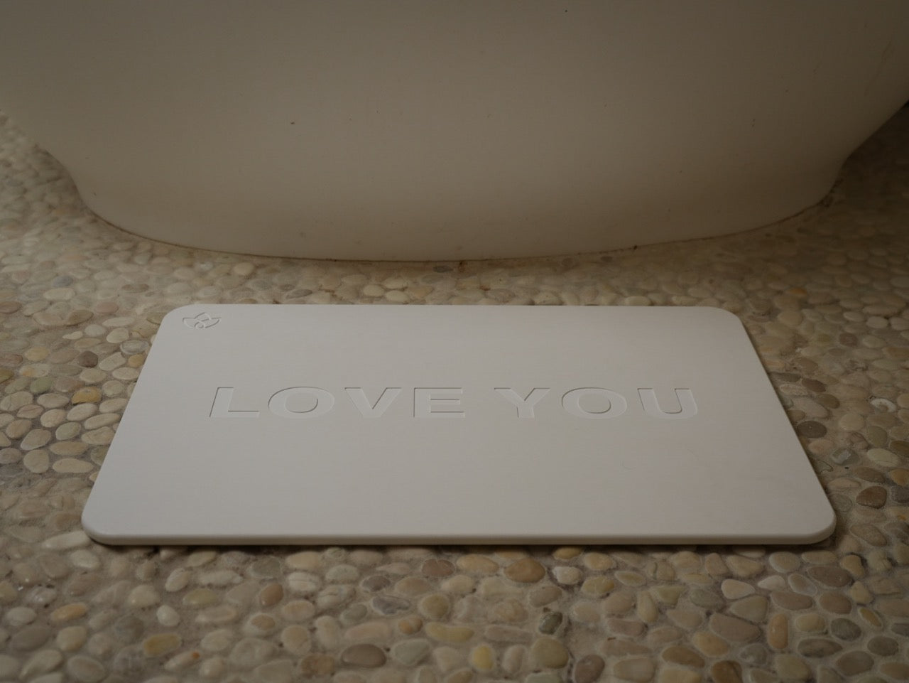 "LOVE YOU" Fast Drying Bath Mat