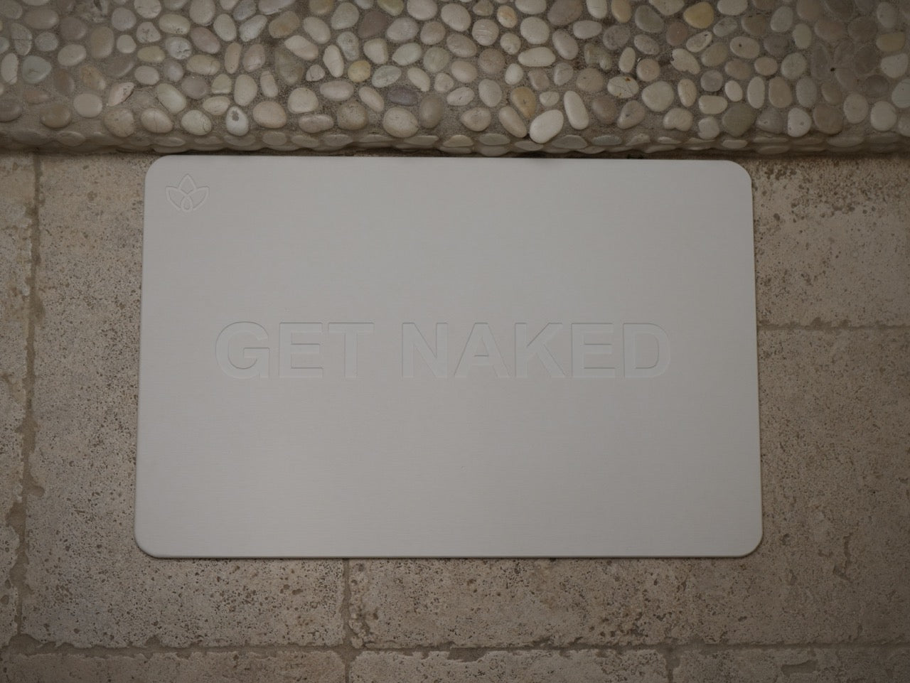 "GET NAKED" Fast Drying Bath Mat