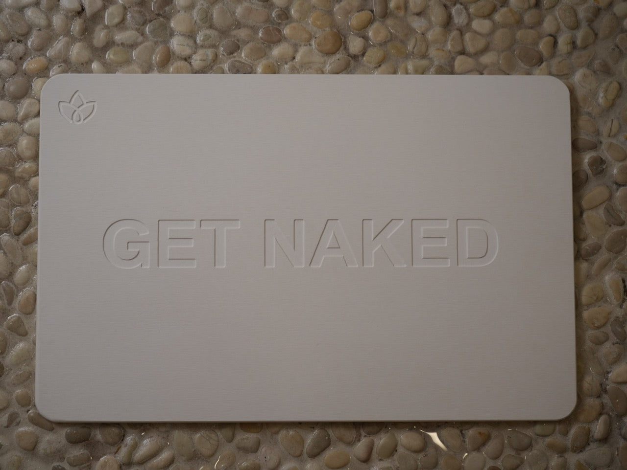 "GET NAKED" Fast Drying Bath Mat