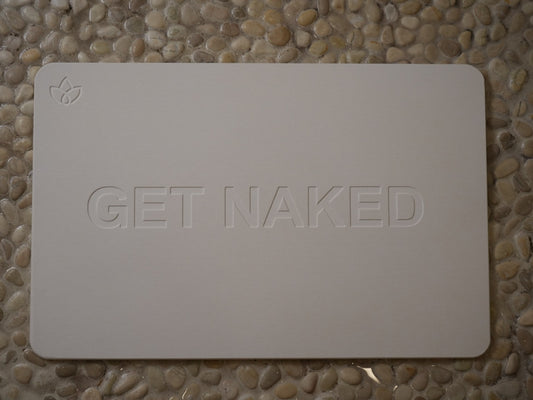 "GET NAKED" Fast Drying Bath Mat